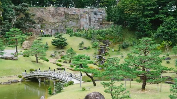 A traditional Japanese garden in Kanazawa (Alamy/PA)