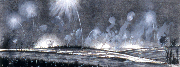 Thurston Topham’s Night Scene On The Somme. [.]